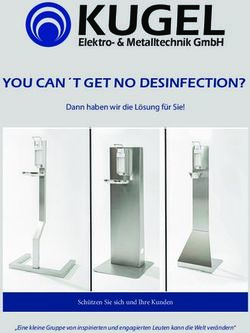 KUGEL YOU CAN T GET NO DESINFECTION? - Elektro- & Metalltechnik GmbH - Kugel Elektro-& Metalltechnik