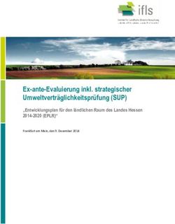 Ex-ante-Evaluierung inkl. strategischer Umweltverträglichkeitsprüfung (SUP) - "Entwicklungsplan für den ländlichen Raum des Landes Hessen ...