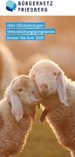"Der Gl&uuml;cksbringer" Veranstaltungsprogramm Januar bis Juni 2020 - B&uuml;rgernetz ...