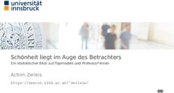 Schönheit liegt im Auge des Betrachters - Achim Zeileis