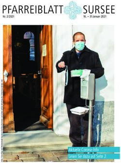 Aktuelle Corona-Info Lesen Sie dazu auf Seite 2 - Nr. 2/2021 - Katholische Kirchgemeinde Sursee