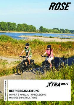 BETRIEBSANLEITUNG OWNER'S MANUAL | HANDLEIDING MANUEL D'INSTRUCTIONS - ROSE Bikes