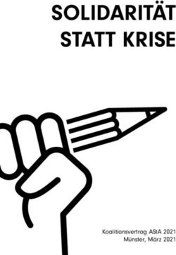 SOLIDARITÄT STATT KRISE - KOALITIONSVERTRAG ASTA 2021 MÜNSTER, MÄRZ 2021 - ASTA.MS