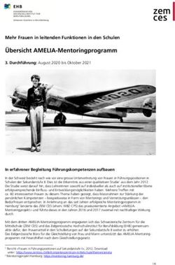 Übersicht AMELIA-Mentoringprogramm - Mehr Frauen in leitenden Funktionen in den Schulen - ZEM CES
