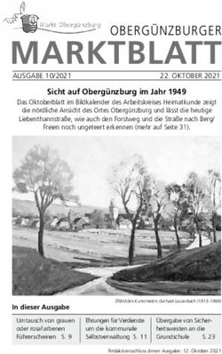 MARKTBLATT OBERG&Uuml;NZBURGER - Oberg&uuml;nzburg