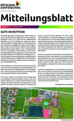 MITTEILUNGSBLATT AUSGABE NR. 7 | 8. APRIL 2021 - TOGGENBURG24