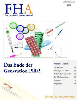 Das Ende der Generation Pille? - Daten Fakten Analysen - weitere Themen - Frauenheilkunde aktuell