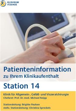 Station 14 Patienteninformation zu Ihrem Klinikaufenthalt - Chefarzt: Prof. Dr. med. Michael Neipp Stationsleitung: Brigitte Paulsen stellv ...