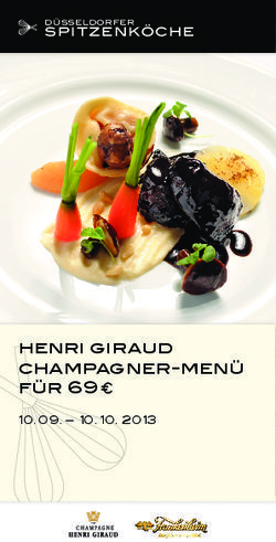 Henri giraud champagner-menü für 69 € - spitzenköche