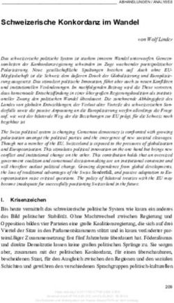 Schweizerische Konkordanz im Wandel - Nomos eLibrary