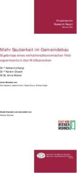 Mehr Sauberkeit im Gemeindebau - Ergebnisse eines verhaltens&ouml;konomischen Feld-experiments in den M&uuml;llbereichen - IRIHS