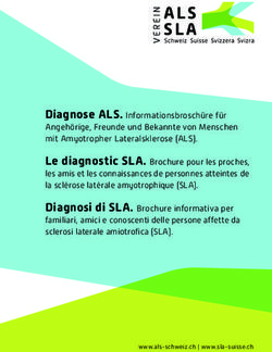 Le diagnostic SLA. Brochure pour les proches, les amis et les connaissances de personnes atteintes de la scl&eacute;rose lat&eacute;rale amyotrophique (SLA) ...
