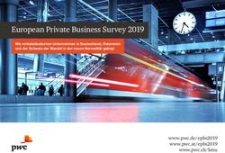EUROPEAN PRIVATE BUSINESS SURVEY 2019 - WWW.PWC.DE/EPBS2019 WWW.PWC.AT/EPBS2019 WWW.PWC.CH/KMU - PWC &Ouml;STERREICH