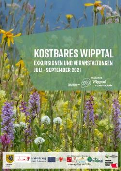 KOSTBARES WIPPTAL Exkursionen und Veranstaltungen Juli - September 2021 - Tiroler Bildungsforum