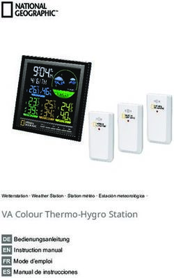 VA Colour Thermo-Hygro Station - DE Bedienungsanleitung EN Instruction manual FR Mode d'emploi ES Manual de instrucciones - Optical-Systems.com
