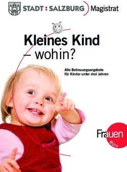 Kleines Kind - wohin? - Alle Betreuungsangebote f&uuml;r Kinder unter drei Jahren - Universit&auml;t Salzburg