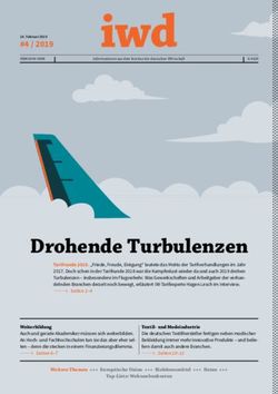 Drohende Turbulenzen - iwd.de