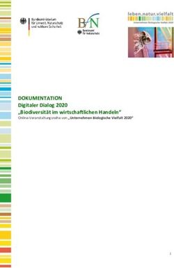 DOKUMENTATION Digitaler Dialog 2020 "Biodiversit&auml;t im wirtschaftlichen Handeln" - Online-Veranstaltungsreihe von "Unternehmen Biologische Vielfalt ...