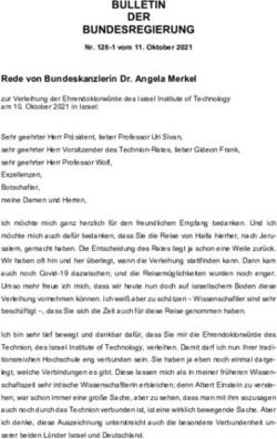 BULLETIN DER BUNDESREGIERUNG - Nr. 128-1 vom 11. Oktober 2021