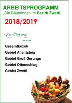ARBEITSPROGRAMM "Die B&auml;uerinnen im Bezirk Zwettl" 2018/2019 - Die B&auml;uerinnen