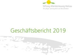 Gesch&auml;ftsbericht 2019 - Stiftung Altersbetreuung Herisau Wir pflegen Lebensqualit&auml;t und Menschlichkeit