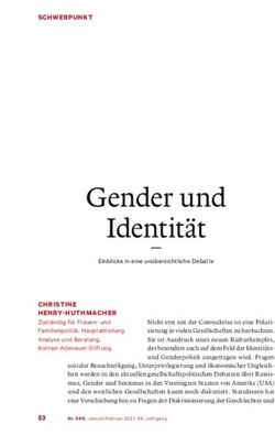 Gender und Identit&auml;t - Konrad-Adenauer-Stiftung
