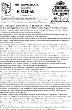 In der Sitzung des Ortschaftsrats am 22. September 2020, Corona-bedingt in der Turn- und Festhalle wurden folgende Punkte behandelt: ...