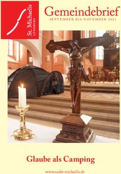 Glaube als Camping www.sankt-michaelis.de - September biS November 2021 - St. Michaelis L&uuml;neburg