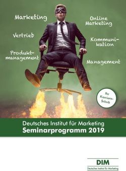Marketing Vertrieb Marketing kation Management - Deutsches Institut für Marketing