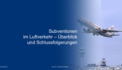 Subventionen im Luftverkehr - &Uuml;berblick und Schlussfolgerungen 03.05.2021 - Johannes Becher