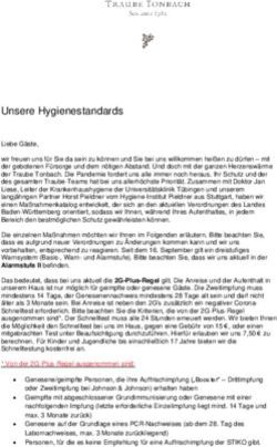 Unsere Hygienestandards - Traube Tonbach