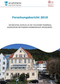 Forschungsbericht 2019 - AGAPLESION BETHANIEN KRANKENHAUS HEIDELBERG Geriatrisches Zentrum an der Universit&auml;t Heidelberg