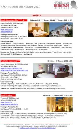 NÄCHTIGEN IN EISENSTADT 2021 HOTELS - Tourismusverband Eisenstadt ...