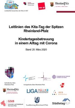 Leitlinien des Kita-Tag der Spitzen Rheinland-Pfalz Kindertagesbetreuung in einem Alltag mit Corona - Stand 20. M&auml;rz 2020