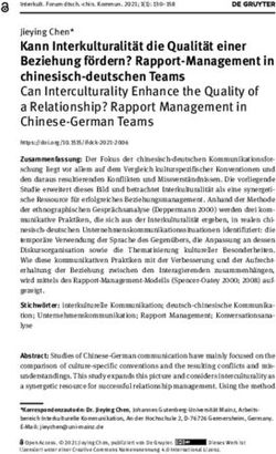 Kann Interkulturalit&auml;t die Qualit&auml;t einer Beziehung f&ouml;rdern? Rapport-Management in chinesisch-deutschen Teams