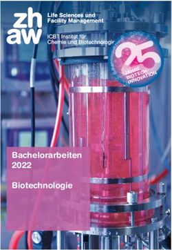 Bachelorarbeiten 2022 Biotechnologie - ZHAW