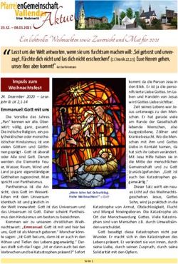 Ein lichtvolles Weihnachten sowie Zuversicht und Mut für 2021