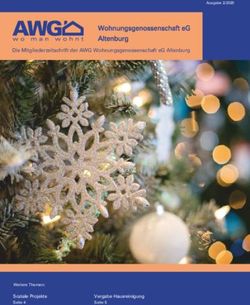 Wohnungsgenossenschaft eG Altenburg - Die Mitgliederzeitschrift der AWG Wohnungsgenossenschaft eG Altenburg