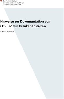 Hinweise zur Dokumentation von COVID-19 in Krankenanstalten - Stand: 7. Mai 2021