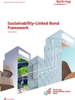 Sustainability-Linked Bond Framework - Februar 2021 Partnerschaft ist unser Fundament - Berlin Hyp AG