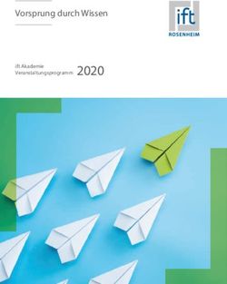 Vorsprung durch Wissen - Veranstaltungsprogramm 2020 - ift Rosenheim