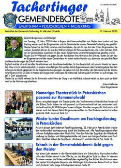 Tachertinger GEMEINDEBOTE - Gemeinde Tacherting