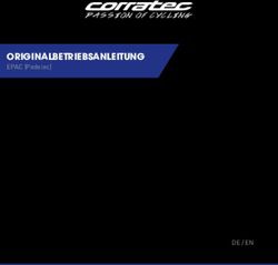 ORIGINALBETRIEBSANLEITUNG - EPAC (Pedelec) - DE / EN - Corratec