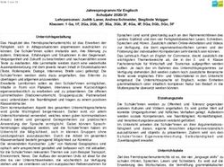 JAHRESPROGRAMM FÜR ENGLISCH SCHULJAHR 2020/21 LEHRPERSONEN: JUDITH LANER, ANDREA SCHNEIDER, SIEGLINDE VOLGGER KLASSEN: 1 GA, 1F, 2GA, 2GB, 2F ...