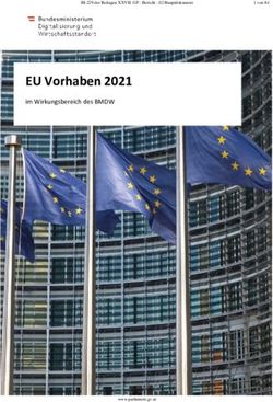 EU Vorhaben 2021 im Wirkungsbereich des BMDW - Österreichisches Parlament