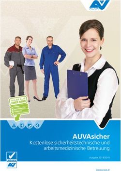 AUVAsicher Kostenlose sicherheitstechnische und arbeitsmedizinische Betreuung - Ausgabe 2018/2019
