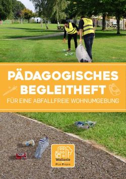 PÄDAGOGISCHES BEGLEITHEFT - FÜR EINE ABFALLFREIE WOHNUMGEBUNG - Wallonie Plus Propre