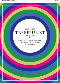 TREFFPUNKT TUP ANGEBOTE F&Uuml;R KINDER, JUGENDLICHE UND FAMILIEN - 2022 | 2023 - Theater und Philharmonie Essen