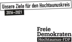 Unsere Ziele für den Hochtaunuskreis 2016 -2021