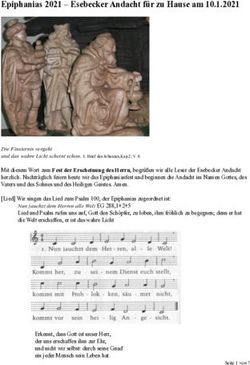 Epiphanias 2021 - Esebecker Andacht f&uuml;r zu Hause am 10.1.2021